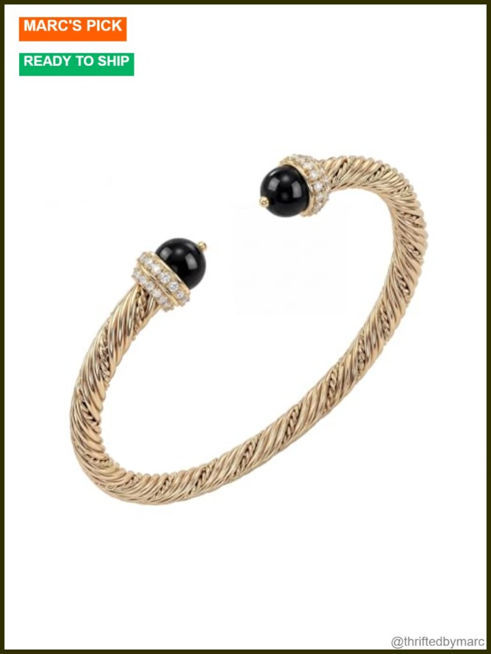 14K Gold Plated Cuff Bangle Bracelets Adjustable Open Cuff Twisted Cable Women